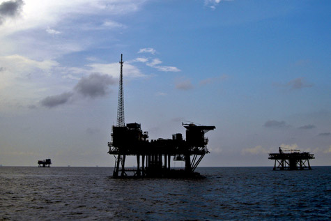 Oil rig formation